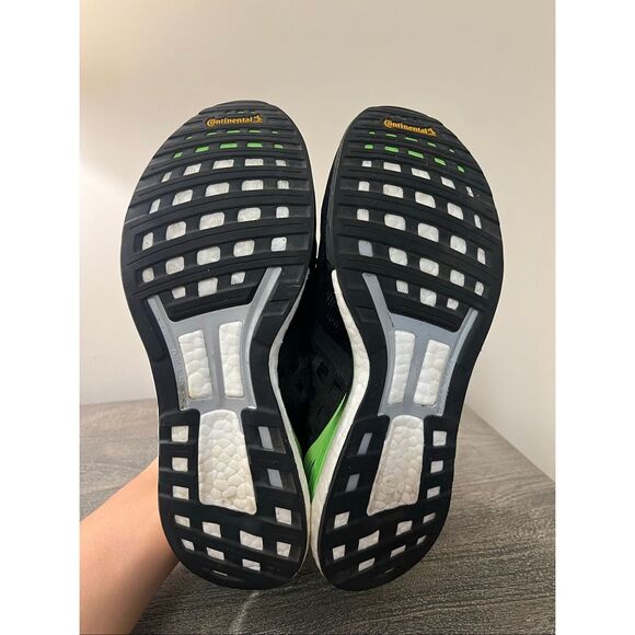 Adidas Adizero Boston 9 Black Signal Green Running Shoes Men’s Size 8.5 EG4657 main image 8
